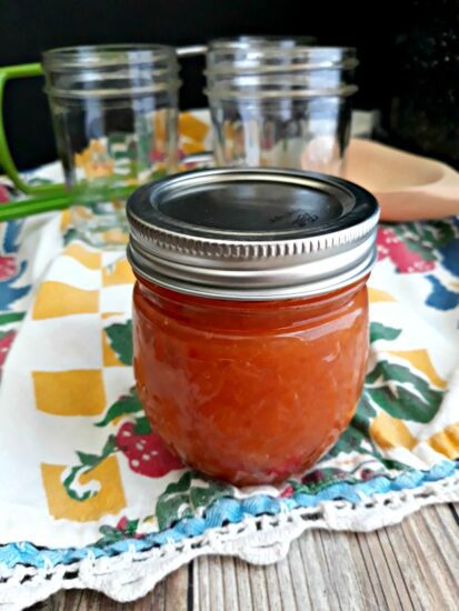 Homestead Blog Hop Feature - Peach BBQ Sauce for Canning or Freezing