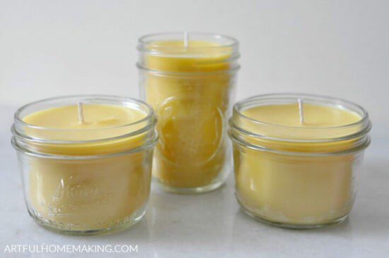 Homestead Blog Hop Feature - make-your-own-beeswax-candles-tutorial
