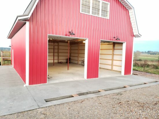 Homestead Blog Hop Feature - Our Red Barn Update - Loft and Concrete