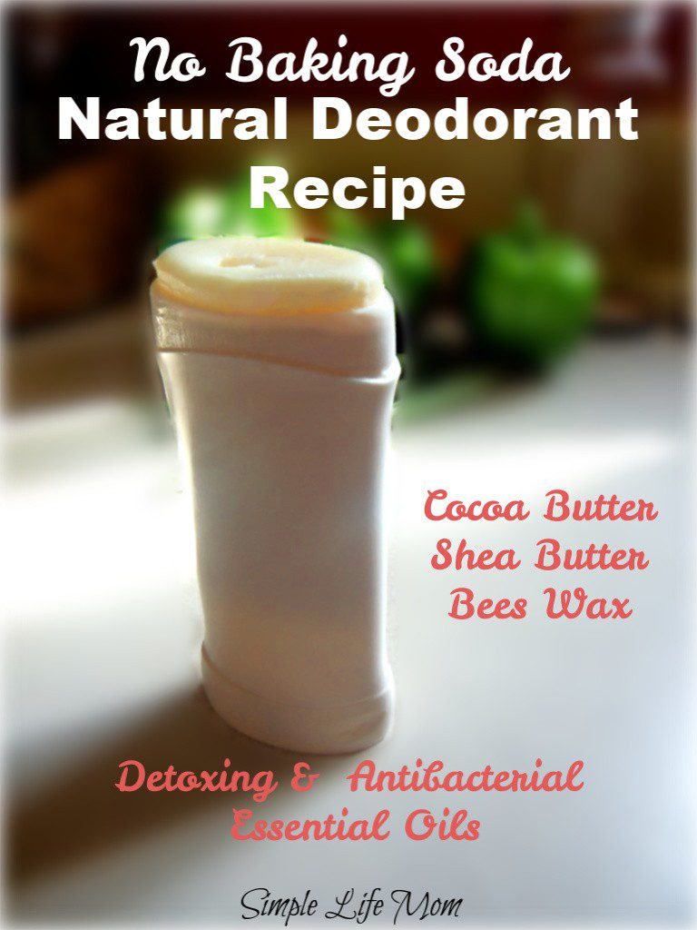 No Baking Soda Deodorant Easy and Natural Simple Life Mom