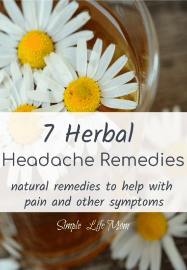 7 Herbal Headache Remedies from Simple Life Mom