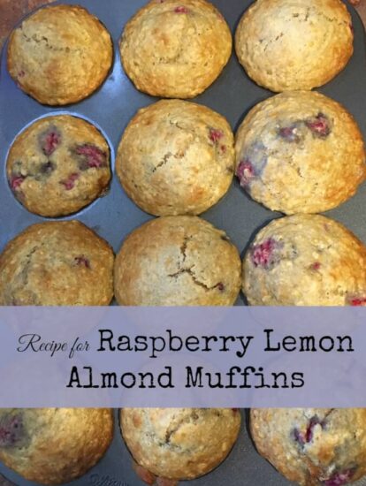 Homestead Blog Hop Feature - Recipe-for-Raspberry-Lemon-Almond-Muffins