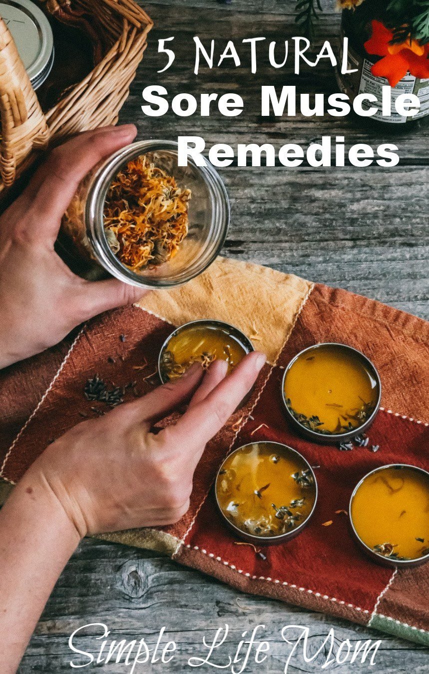 Natural ingredients and remedies laid out for soothing sore muscles at home