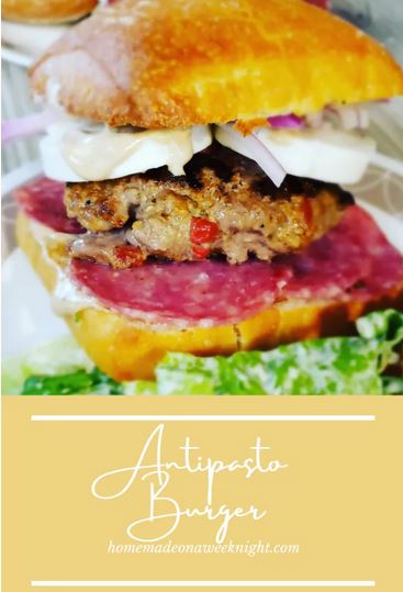 Homestead Blog Hop Feature - Antipasta Burger