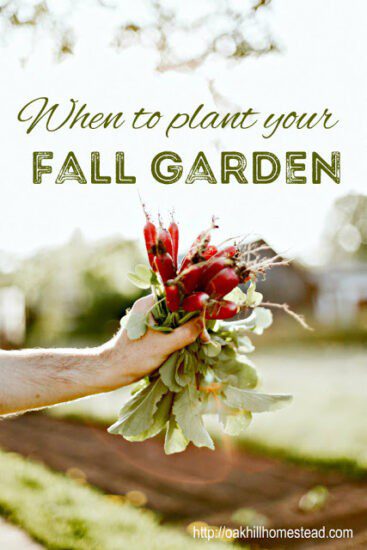 Homestead Blog Hop - When to Plant a Fall Garden