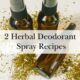 2 Herbal Deodorant Spray Recipes