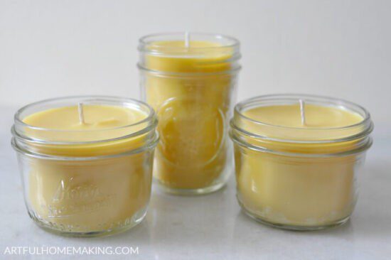 Homestead Blog Hop Feature - make-your-own-beeswax-candles