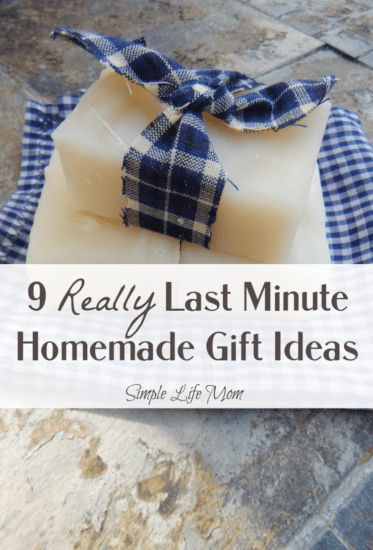 9 Really Last Minute Gift Ideas - Homemade, DIY gifts with natural ingredients