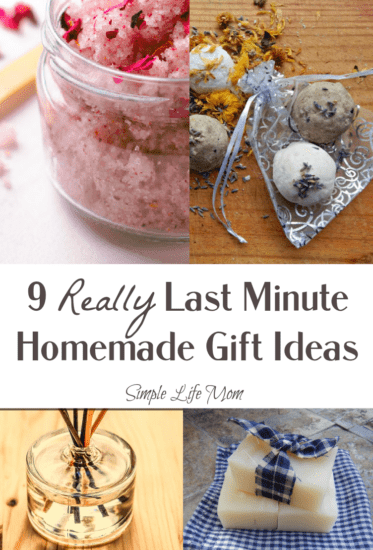 9 Really Last Minute Gift Ideas - Homemade, DIY gifts with natural ingredients