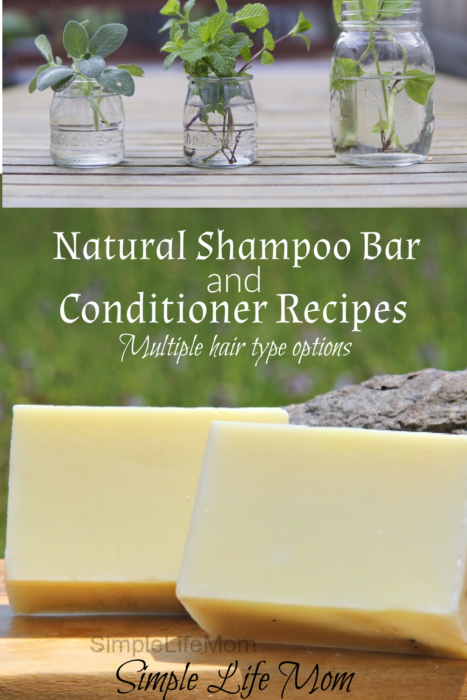 Natural Shampoo bar recipe and herbal conditioners for multiple hair types