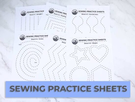 Homestead Blog Hop Feature - sewing-practice-sheets