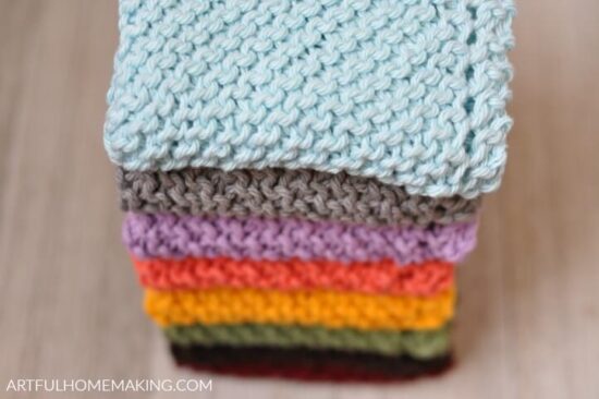 Homestead Blog Hop Feature - knitted-dishcloth-pattern