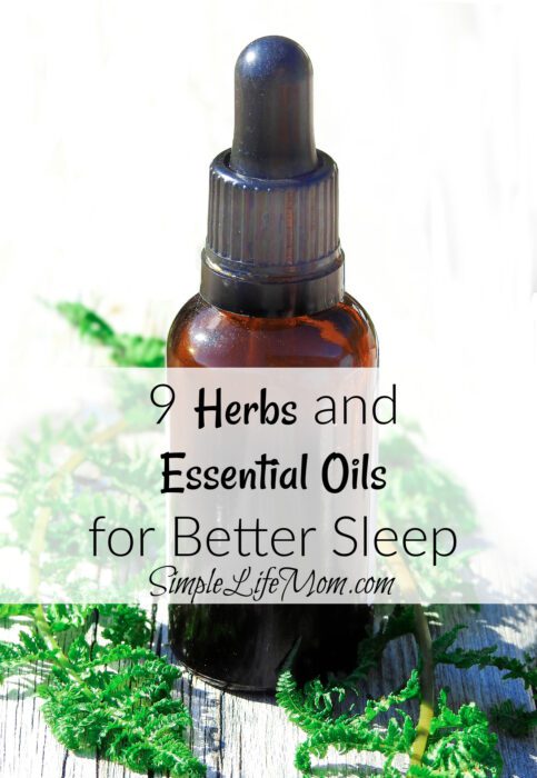 9 Herbs and Essential Oils for Sleep from Simple Life Mom
