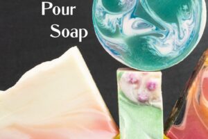 Swirling Melt and Pour Soap, how to, recipe, correct temperatures, and herbal colorants