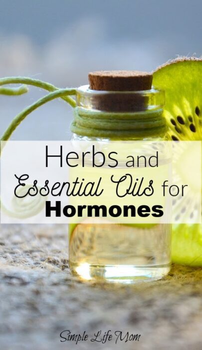 Herbs and Essential Oils for Hormones from Simple Life Mom