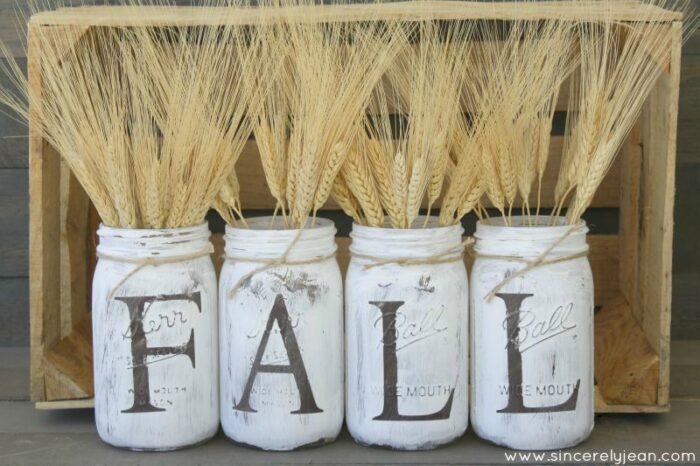 11 Easy Frugal DIY Fall Decorations-Fall-Mason-Jars