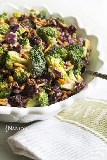 Homestead Blog Hop Feature - Cranberry-Broccoli-Salad-@-NancyC-1