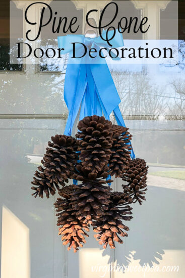 Homestead Blog Hop Feature - Pine-Cone-Door-Decoration