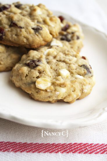 Homestead Blog Hop Feature - jumbo-oatmeal-cranberry-chocolate-chip-cookies