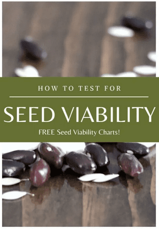 Homestead Blog Hop Feature - How to Test Seed Viability and Seed Viability Chart