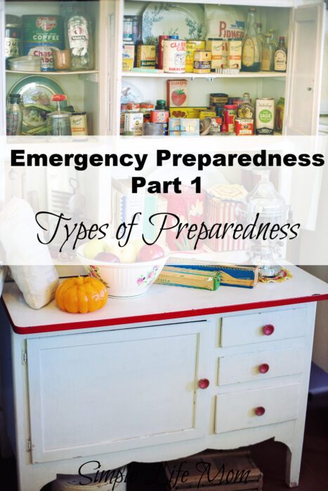 Emergency Preparedness Part 1 - Types of Preparedness