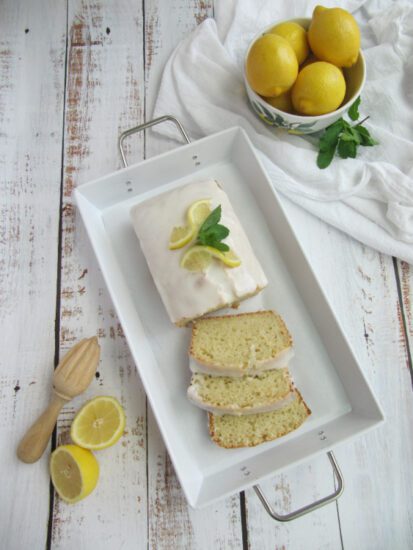 Homestead Blog Hop Feature - lemon-loaf-cake-with-lemon-drizzle-glaze