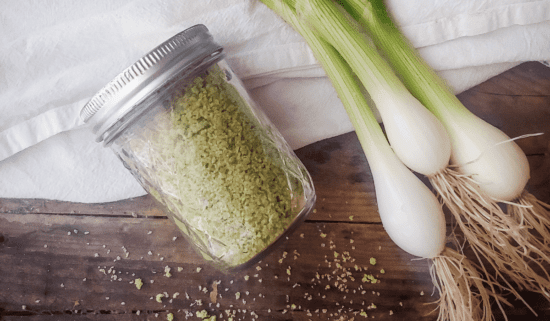 Homestead Blog Hop Feature - how-to-make-green-onion-salt