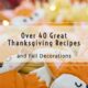 Over 40 Great Thanksgiving Recipes and Decoration
