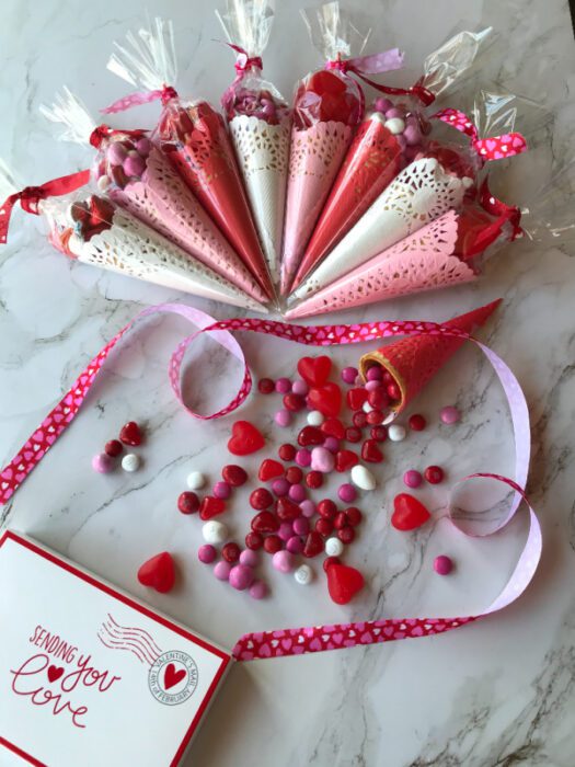 Homestead Blog Hop Feature - DIY Dollar Tree Valentine's Day Candy Favors