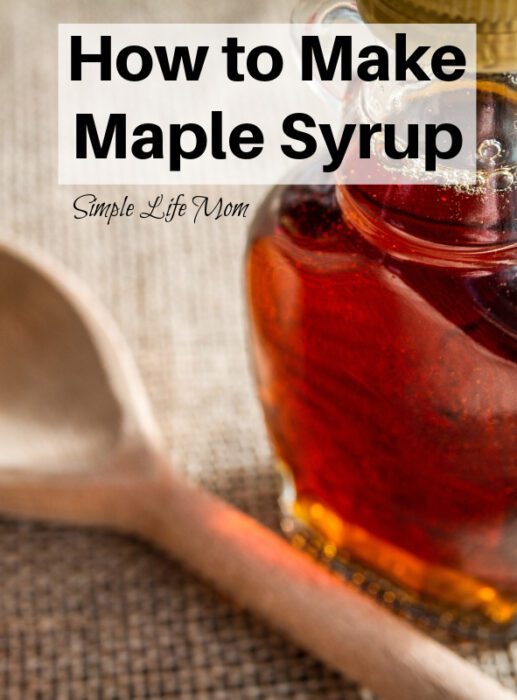 How to Make Maple Syrup - cooking down the sap by Simple Life Mom