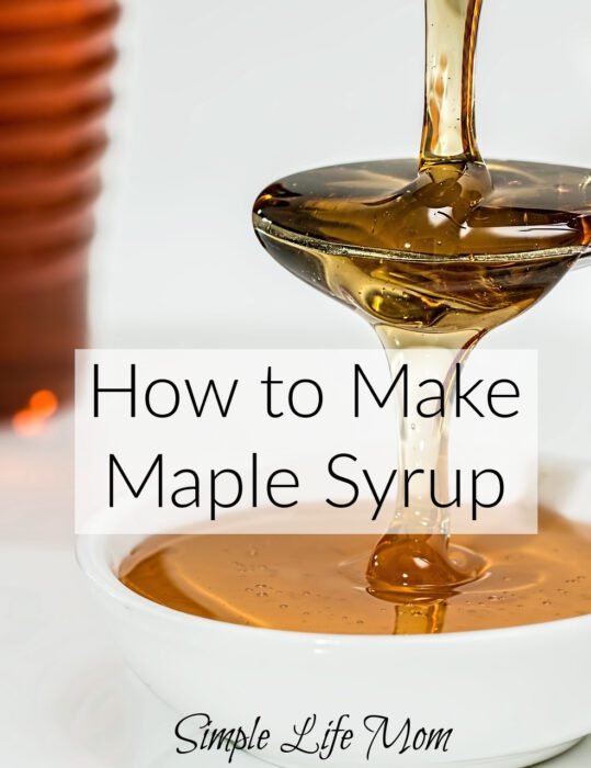 How to Make Maple Syrup - cooking down the sap by Simple Life Mom