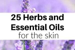 Natural organic, herbal skin care created by using herbs and essential oils. I give you 25 different herbs and essential oils to use for various skin conditions