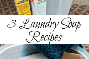 3 laundry soap recipes from Simple Life Mom
