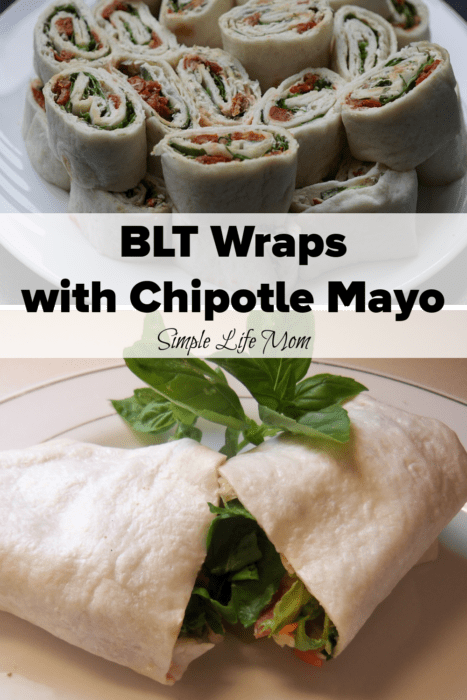 BLT Wraps with Chipotle Mayonnaise - Simple Life Mom