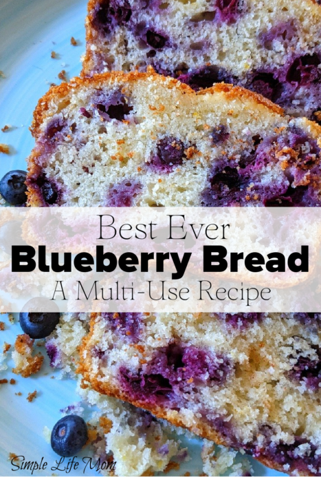 Easy Blueberry Bread Recipe - a multi-use bread recipe