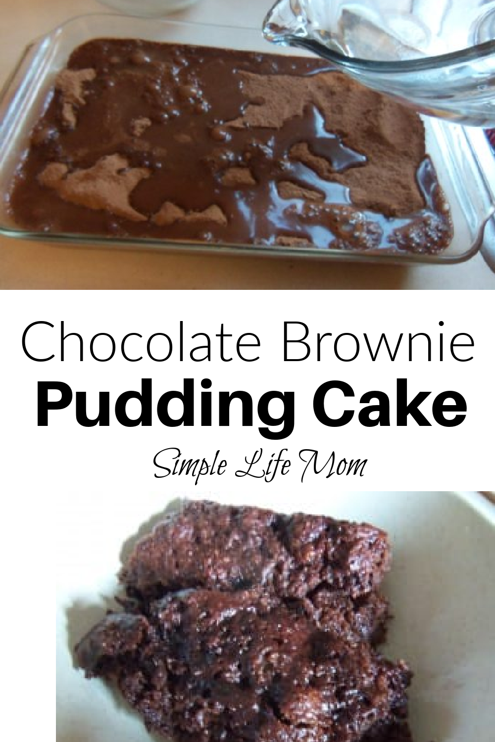 Chocolate brownie pudding recipe