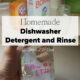 Frugal Dishwasher Detergent and Rinse