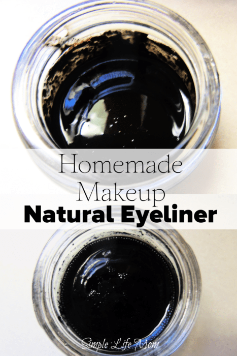 Make your own natural eyeliner from scratch! Homemade makeup really works. Here are a few eyeliner recipes to choose from. @Simplelifemom 