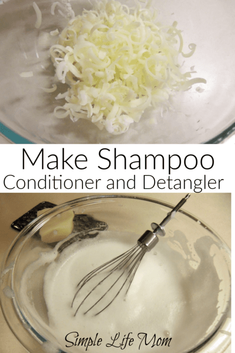 How to Make Shampoo, Conditioner, and Detangler with natural ingredients