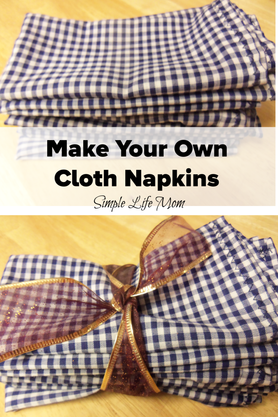 Make Your Own Cloth Napkins from Simple Life Mom