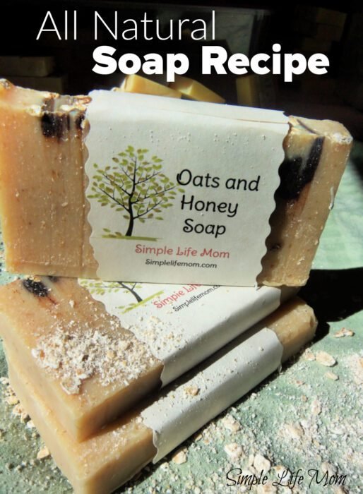 All Natural Oatmeal and Honey Soap Recipe from Simple Life Mom