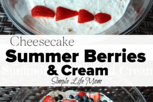 Summer Berries and Cream. A Great Independence Day or Fourth of July Recipe
