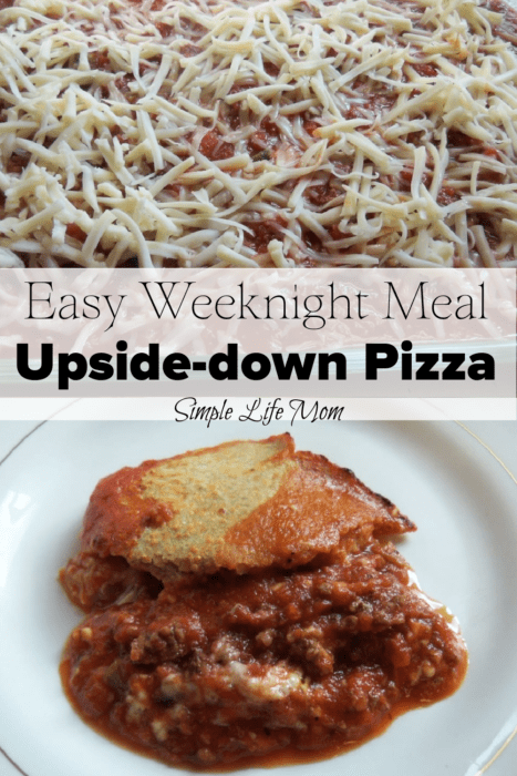 Upside Down Pizza - a quick and easy weeknight meal