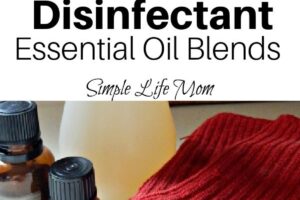 Disinfectant Essential Oil Blends for Cleaning from Simple Life Mom