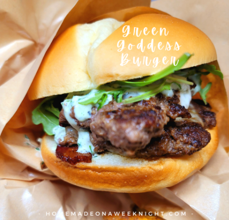Homestead Blog Hop Feature - Green Goddess Burger
