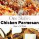 One Skillet Chicken Parmesan with Mozzarella and Marinara