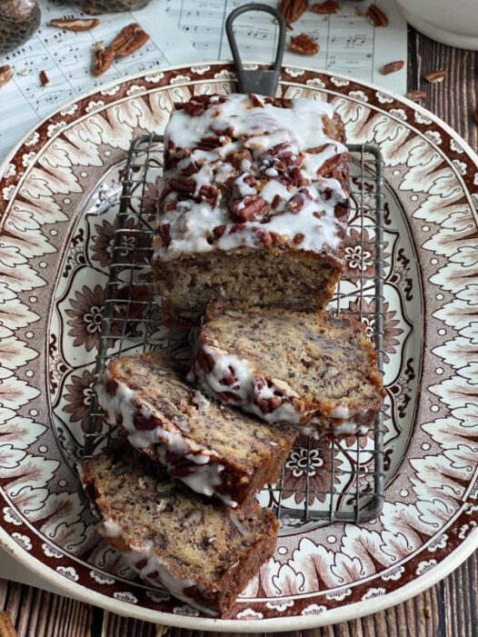 Homestead Blog Hop Feature - Chai-Zucchini Loaf Cake with Cinnamon Glaze 