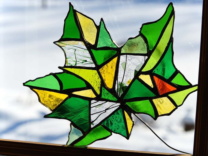 Homestead Blog Hop Feature - Stained Glass Leaf