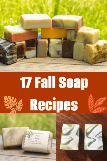 17 Fall Soap Recipes from Simple Life Mom - Natural Ingredients and healthy cold process soap recipes for the holidays.