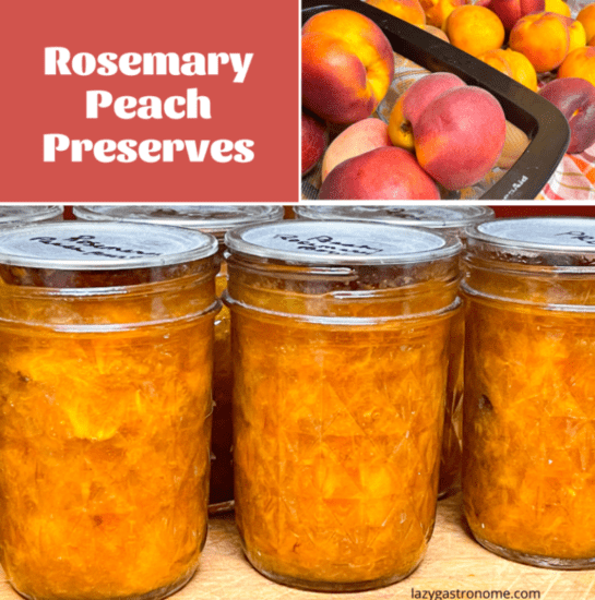 Homestead Blog Hop Feature - Rosemary Peach Preserves